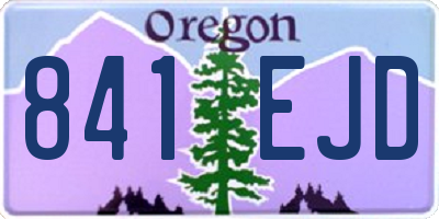 OR license plate 841EJD