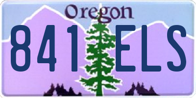 OR license plate 841ELS