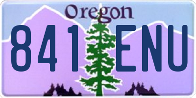 OR license plate 841ENU