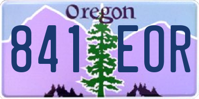 OR license plate 841EOR