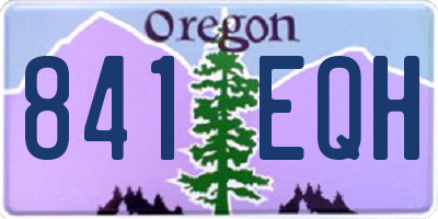 OR license plate 841EQH