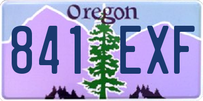 OR license plate 841EXF