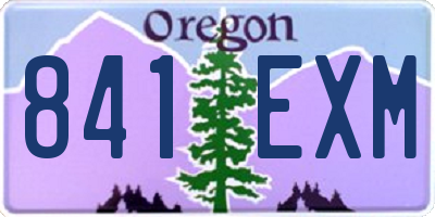 OR license plate 841EXM