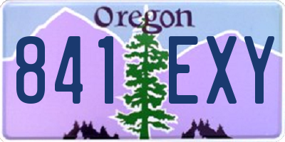 OR license plate 841EXY