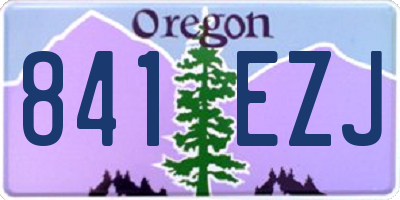 OR license plate 841EZJ