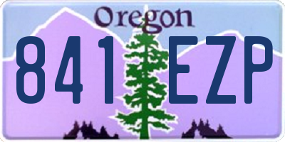 OR license plate 841EZP