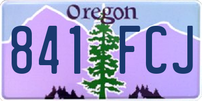 OR license plate 841FCJ