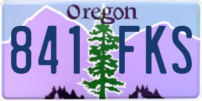 OR license plate 841FKS