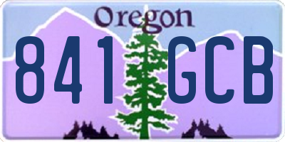 OR license plate 841GCB