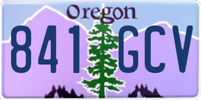 OR license plate 841GCV