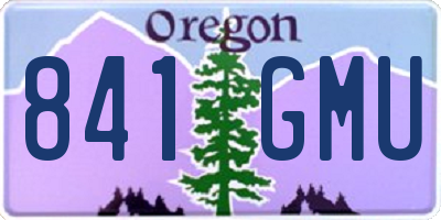OR license plate 841GMU