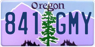 OR license plate 841GMY
