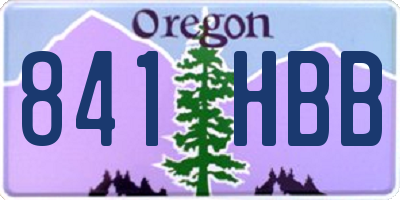 OR license plate 841HBB