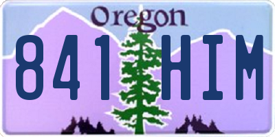 OR license plate 841HIM