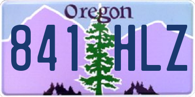 OR license plate 841HLZ