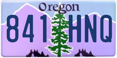 OR license plate 841HNQ
