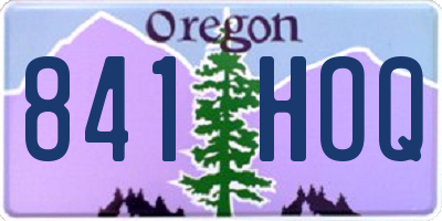 OR license plate 841HOQ