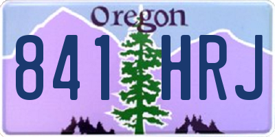 OR license plate 841HRJ
