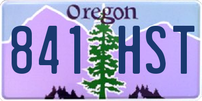 OR license plate 841HST