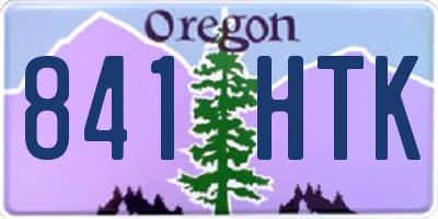 OR license plate 841HTK
