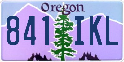OR license plate 841IKL