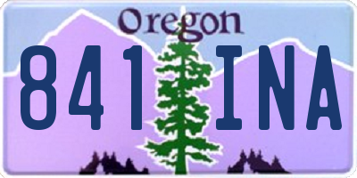 OR license plate 841INA