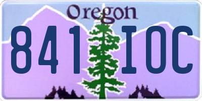 OR license plate 841IOC