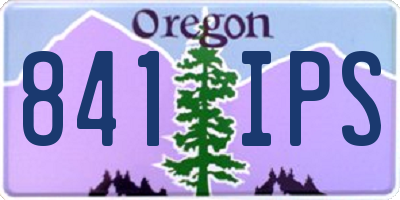 OR license plate 841IPS