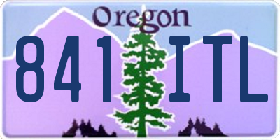 OR license plate 841ITL