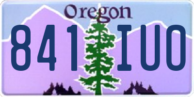 OR license plate 841IUO