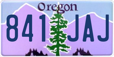 OR license plate 841JAJ