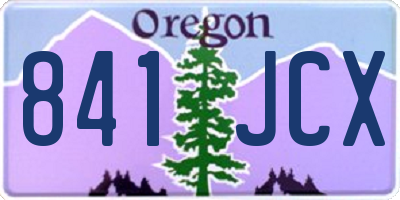 OR license plate 841JCX