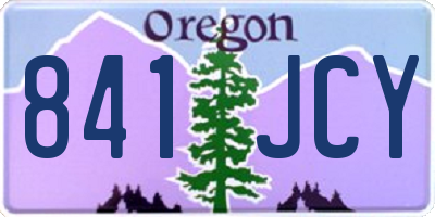 OR license plate 841JCY