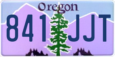 OR license plate 841JJT