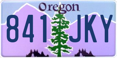 OR license plate 841JKY
