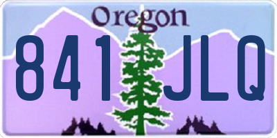 OR license plate 841JLQ