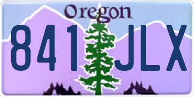 OR license plate 841JLX