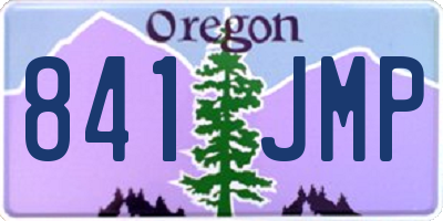OR license plate 841JMP