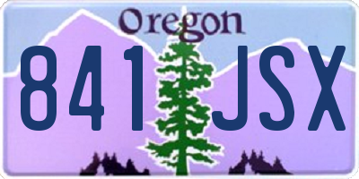 OR license plate 841JSX