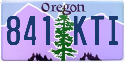 OR license plate 841KTI