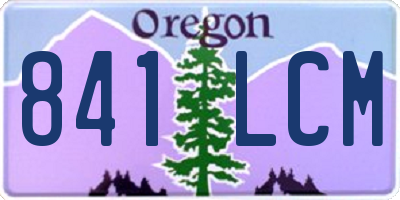 OR license plate 841LCM