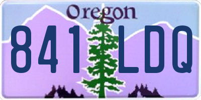 OR license plate 841LDQ
