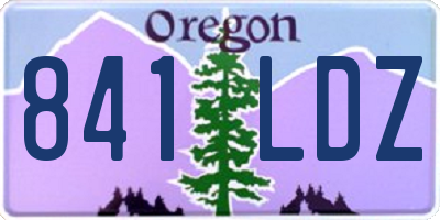 OR license plate 841LDZ
