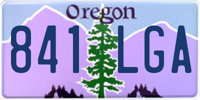 OR license plate 841LGA