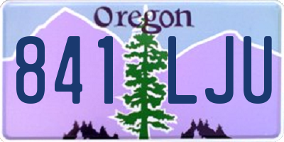OR license plate 841LJU
