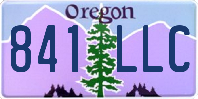 OR license plate 841LLC
