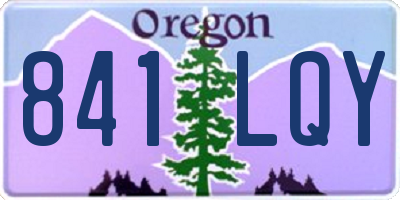 OR license plate 841LQY