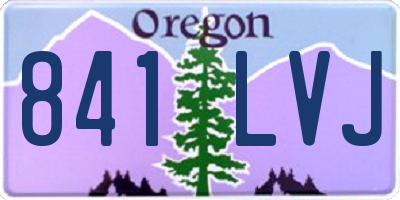 OR license plate 841LVJ