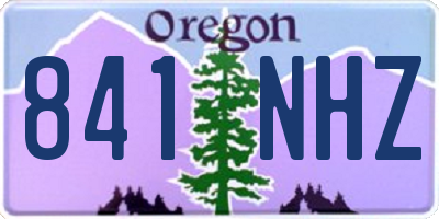 OR license plate 841NHZ