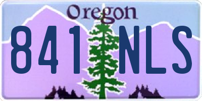 OR license plate 841NLS